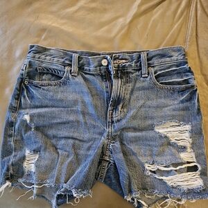 Old Navy Light Blue Ripped Jean Shorts